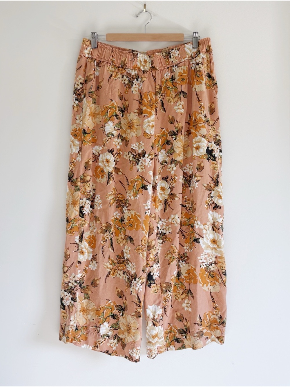 Jules & Leopold Floral wide-leg pants size Large